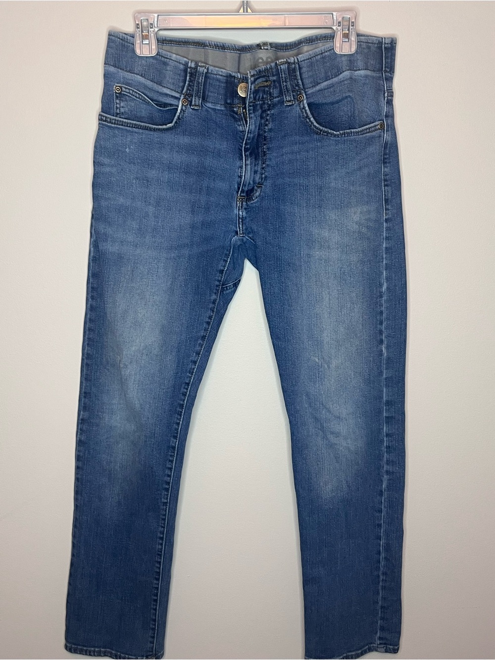 Lee Slim Straight Blue Stretch Jeans 32x32 - Picture 2 of 7